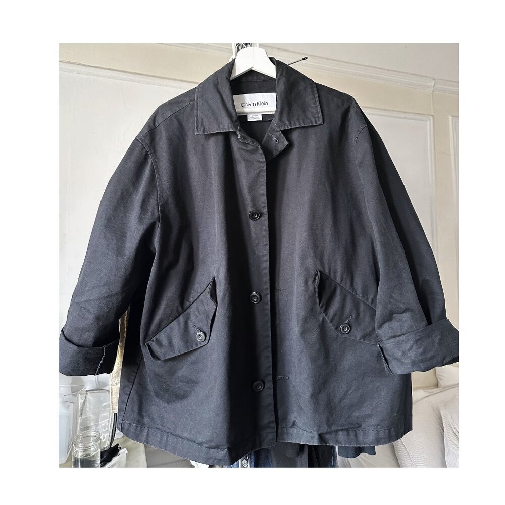 Calvin Klein CK Chore Jacket Oversized Small Boxy Black very Lemaire La Garconne